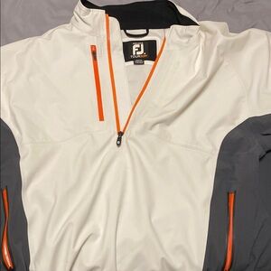 FootJoy Men's White and Gray Jacket